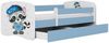 Raumhirsch Furniture Kinderbett 70x140, 80x160, 80x180 cm - Komplettset mit Matratze & Schublade (Bett für Mädchen, Einzelbett für Kinder von 2-12 Jahren, Rausfallschutz und Lattenrost), verschiedene Farben & Designs Bild 3