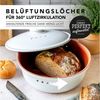 Brottopf rund aus weißem Ton von Römertopf Bild 4