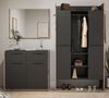 Garderobe Set 3-tlg. Salud in grau und Nox Eiche 215 x 189 cm Bild 2