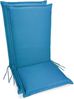 sunnypillow Liegenauflage Polsterauflagen Gartenstuhlauflage 120 x 50 extra Dicke 9cm, 2er Set Blau Bild 2