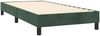 vidaXL Boxspringbett mit Matratze Dunkelgrün 100x200 cm Samt 3127658 Bild 4