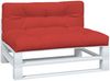 vidaXL Palettenkissen 2-tlg. Rot Stoff Bild 3