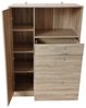 HTI-Line Küchenbuffet Küchenschrank Kombi L Blanca (Stück, 1-St, 1 Küchenschrank Kombi L Blanca) Küchenbuffet Mehrzweckschrank Mikrowellenschrank Bild 4