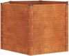 Garten-Hochbeet | Metall Hochbeet Rostig 129x129x77 cm Cortenstahl Bild 2