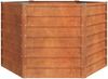 Garten-Hochbeet | Metall Hochbeet Rostig 129x129x77 cm Cortenstahl Bild 4