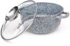Zilner Topf-Set Graue Töpfe mit Keramik-marmorbeschichtung, Induktionstöpfe, Aluminium, Keramik (10-tlg) Bild 2