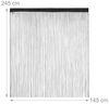 4 x Fadenvorhang schwarz 145x245 Bild 4