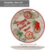 6er Set Pizzateller Rom rot Ø 33 cm Servier-Platte XL-Teller Porzellan Bild 5