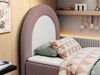 Kinderbett NEST, Boxspringbetten für Kinderzimmer, Jugendbett, Einzelbett mit Matratze 90 x 180 cm - Rosa Stoff - Topper T25 Bild 3