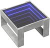 Couchtisch, Sofatisch mit Infinity-LED Betongrau 50x53x30 cm Bild 3