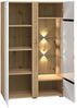 Küchenklapphängeschrank Rimini 90x36cm Glaseinsatz matt Farbe: RAL 5024 pastellblau matt / lava RI-W4BS/90/WKF Bild 3