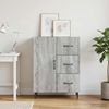 vidaXL Sideboard Graues Sonoma 66 x 34,5 x 89,5 cm Holzwerkstoff 894861 Bild 4