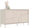 OTTO home Sideboard Stone, 155 cm breit, 3 Türen, Anrichte, Kommode, Stauraumschrank, 3D-Design, Push-to-open, Innenraum großzügig, Füße 14/2 cm wählbar Bild 3