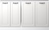 Küchenschrank für Dachschrägen R-Line Weiß Landhaus 140 cm 2er Set Vicco Bild 4