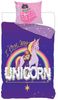 Unicorn Academy Bettwäsche Set 100 % Baumwolle Bettbezug 135x200 cm + Kissen 80x80 cm Bild 2