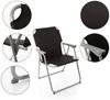 BigDean 2X Klappstuhl Faltstuhl Campingstuhl Angelstuhl schwarz robust klappbar bis 120kg belastbar klassischer Klappstuhl Gartenstuhl für Garten & Camping - Campingstuhl faltbar Bild 3