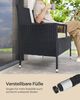 SONGMICS Gartenmöbel, Balkonmöbel aus PE-Polyrattan, mit Tisch, Sofa, Terrassenmöbel, Outdoor, mit Kissen, für Terrasse, Garten, Balkon, schwarz-taupe Bild 2