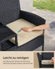 SONGMICS Gartenmöbel, Balkonmöbel aus PE-Polyrattan, mit Tisch, Sofa, Terrassenmöbel, Outdoor, mit Kissen, für Terrasse, Garten, Balkon, schwarz-taupe Bild 3
