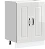vidaXL Spülenunterschrank Kalmar Hochglanz-Weiß 60x46x81,5 cm 853439 Bild 2