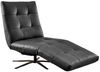 KAWOLA Relaxliege LETICIA motorisch mit Akku Leder schwarz 115 x 156 x 82 cm Bild 2
