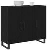 vidaXL Sideboard Schwarz Eichen-Optik 90 x 34 x 80 cm Holzwerkstoff 862955 Bild 3