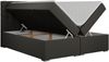 Boxspringbett, Deko Bed mit Matratze und Topper - SUSAN - 160x200cm - Grau Kunstleder - H3 Bild 4