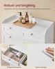 Vasagle Badschrank mit Wäschekörbe, Holzwerkstoff weiß, 40 x 78,9 x 80,2 cm Bild 4