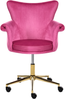 Schreibtischstuhl VELENCIA Samtstoff Fuchsia Bild 4