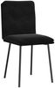 vidaXL Esszimmerstühle 4 Stk. Schwarz Samt 3315415 Bild 3