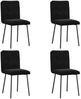 vidaXL Esszimmerstühle 4 Stk. Schwarz Samt 3315415 Bild 2