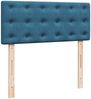 vidaXL Boxspringbett mit Matratze Blau 120x200 cm Samt 3287726 Bild 4