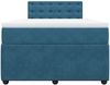 vidaXL Boxspringbett mit Matratze Blau 120x200 cm Samt 3287726 Bild 3