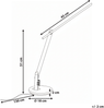 LED Schreibtischlampe CETUS mit Dimmer Grau Bild 2