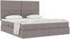 vidaXL Aufbewahrungsbett mit Matratze Taupe 160 x 200 cm Stoff 3371730 Bild 3