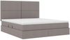 vidaXL Aufbewahrungsbett mit Matratze Taupe 160 x 200 cm Stoff 3371730 Bild 5