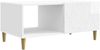 vidaXL Couchtisch Hochglanz Weiß 90 x 50 x 40 cm Holzwerkstoff 895189 Bild 1