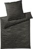 Elegante Mako Satin Bettwäsche Lines 2432-9 schwarz Streifen 135x200 Bild 4