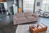 KAWOLA Sofa BODHI 3-Sitzer Cord rosa 80 x 110 x 242 cm Bild 2