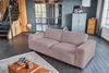 KAWOLA Sofa BODHI 3-Sitzer Cord rosa 80 x 110 x 242 cm Bild 5