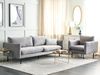 Sofa Set 4-Sitzer VINTERBRO Samtstoff Grau Bild 3