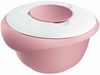 Westmark Rührschüssel mit zweigeteiltem Deckel 3,5 L rosa/weiß Bild 1