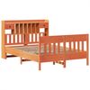 vidaXL Massivholzbett ohne Matratze Wachsbraun 150x200 cm Kiefernholz 3323259 Bild 3