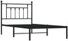 vidaXL Bettgestell mit Kopfteil Metall Schwarz 100x190 cm 353531 Bild 3