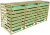 vidaXL Mülltonnenbox für 3 Tonnen 240 L Imprägniertes Holz 42271 Bild 4
