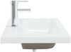 vidaXL Einbauwaschbecken mit Wasserhahn 81x39x18 cm Keramik Weiß 148625 Bild 4