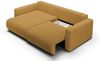 Ecksofa Sofa mit Schlaffunktion CHAIRA Stoff Curio Senfgelb Ottomane Links Bild 3