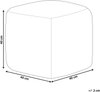 Pouf BHILWARA Grau 40 cm 40 cm Bild 2