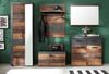 Garderobenset Indy 5-teilig Used Wood und Matera grau 265 cm Bild 4