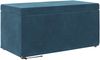 vidaXL Hocker Blau 81 x 41 x 40 cm Samt und Engineering Holz 876779 Bild 2