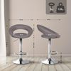 Barhocker Olinda Stoff chrom [312902] Bild 2